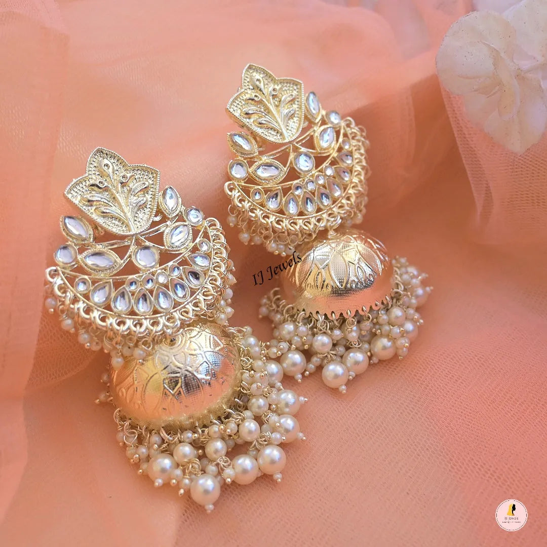 Big Oversized Jhumkas - Firstglam Quick