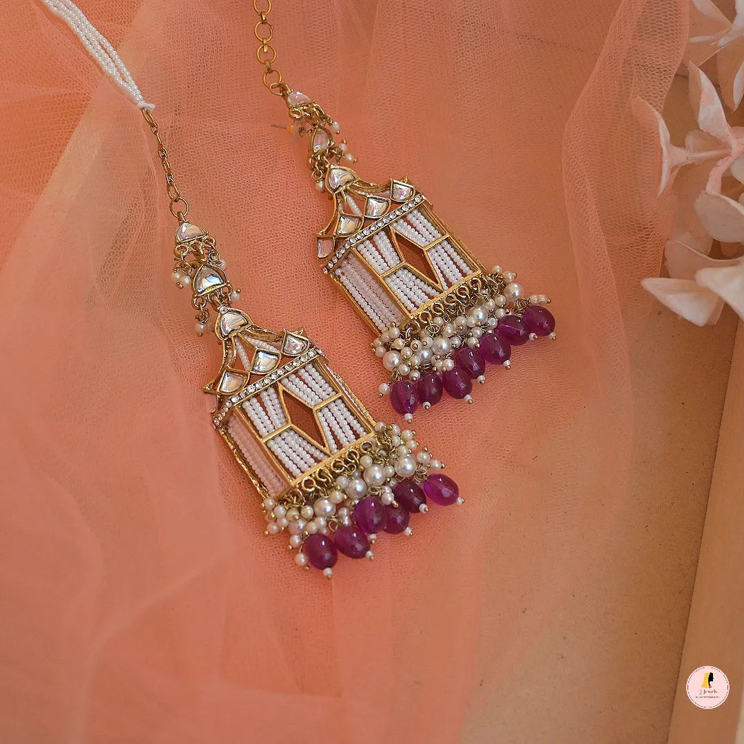 Jiya Antique Tone Pearl Doli Earrings - Firstglam Quick