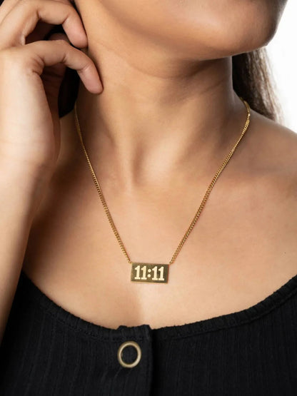 11:11 Necklace - 18K Gold Plated - Firstglam Quick