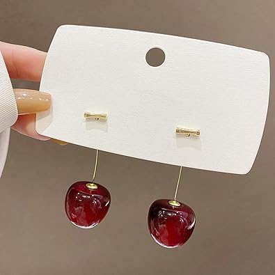 Cherry Dangle Drop Earrings for Women - Firstglam Quick