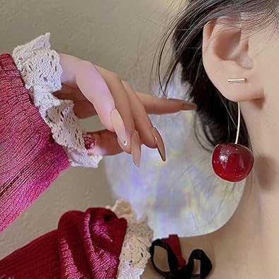 Cherry Dangle Drop Earrings for Women - Firstglam Quick