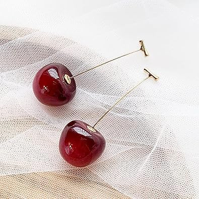 Cherry Dangle Drop Earrings for Women - Firstglam Quick