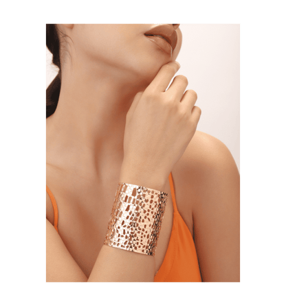 Women Gold-Toned Handcrafted Gold-Plated Wraparound Bracelet