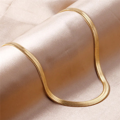 Anti Tarnish 18K Gold Plated Snake Chain - Firstglam Quick